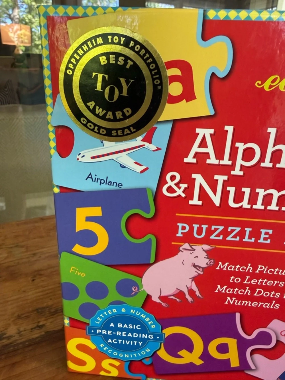 NEW in box! Alphabet & Numbers Puzzle Pairs Learning Set for Kids bright FUN!